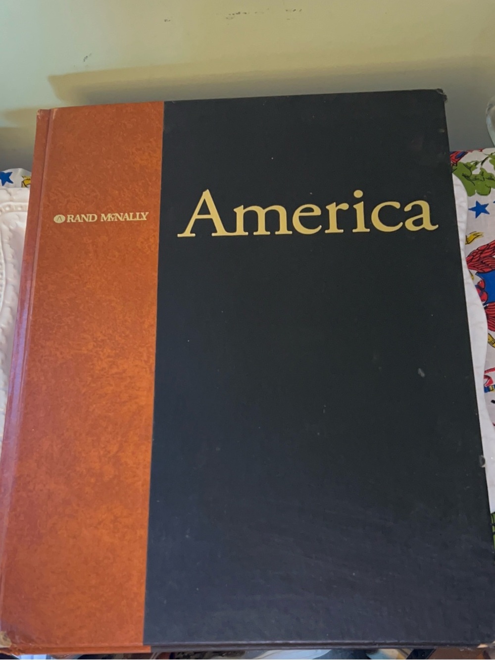 Vintage Hardcover Coffee Table Book titled “America” published by Rand McNally